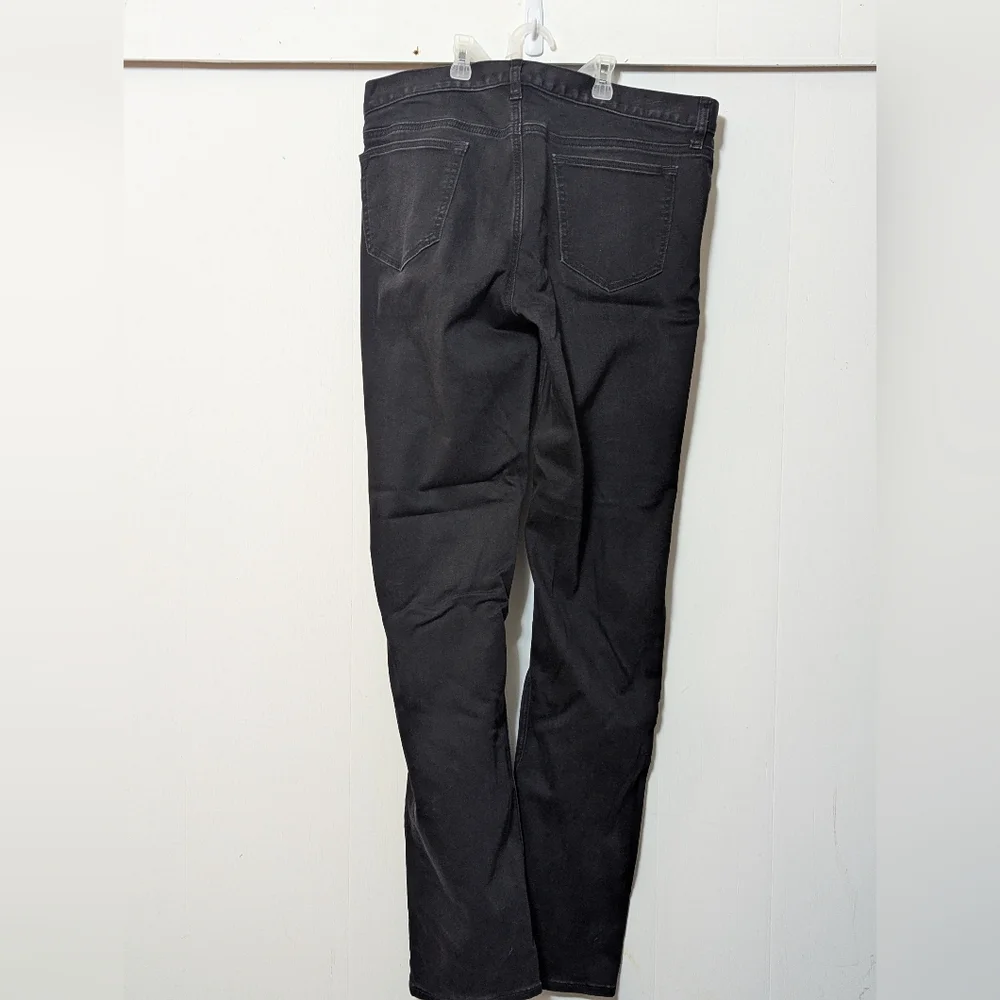 Men's Banana Republic The Traveler Slim Fit Jeans 36*36 Black Zip Fly